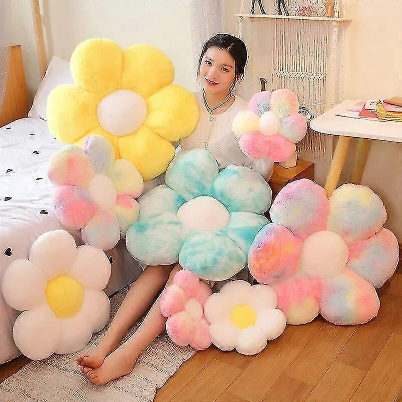 Exquisite 30/50/65cm Lifelike Flower Shaped Mat Plush Toys Baby Girls Children Playmate Cushion Stuffed Soft Plant Flowers Plush Pillow