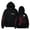 black, variant on Omori Logo Hoodies Red Hands Merch Pullovers Winter Women Men Fashion Streetwear Hooded Sweatshirts