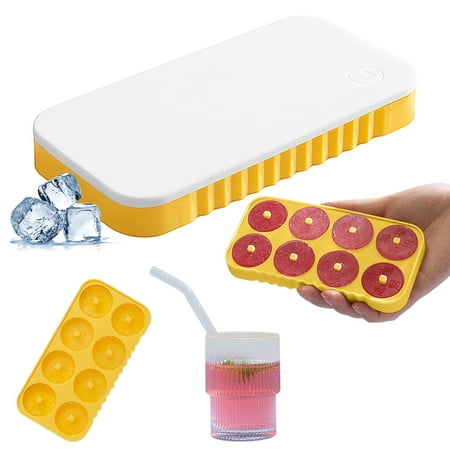 

Creative Ice Ice Lattice Ice Mold Household Silica Gel Ice Lattice With Cover Ice Cube Mold ViLaViDe