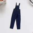 thumbnail image 1 of Pantalones de figura de mujer a escala 1:6, overoles de mezclilla, accesorios de cosplay, decoración de muñecas, pantalones en miniatura para figuras azul, 1 of 10