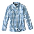 thumbnail image 1 of Camisa Orvis Tech Chambray de manga larga para hombre, color azul medio, 1 of 6
