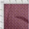 thumbnail image 2 of oneOone Cotton Poplin Twill Maroon Fabric Florals Diy Clothing Quilting Fabric Print Fabric By Yard 56 Inch Wide, 2 of 4