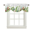 thumbnail image 3 of Ins Style Tropical Plants Palm Leaves Window Curtain Living Room Kitchen Cabinet Tie-up Valance Curtain Rod Pocket Valance, 3 of 6