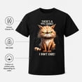 thumbnail image 6 of Funny Grumpy Cat Graphic T-Shirt, Unisex Classic Fit Cotton Tee, 6 of 9