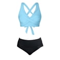 thumbnail image 7 of CONZONE Womens Period Tankini Sets 2 Peice Swimsuits for Women Menstrual Leakproof Swim Bottoms Solid Color Lightweight Summer Beach Bathing Suits, 7 of 7