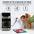thumbnail image 4 of Merkury Innovations 6 Outlet Surge Protector with EU Travel Adapter, 3 AC Outlets, 2 USB-A & 1 USB-C, 4 of 8