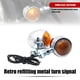 thumbnail image 4 of Señales De Giro De Motocicleta 12V lente ámbar Retro motocicleta intermitente lámpara indicadora luces intermitentes 1 par Sywqhk Accesorios para autos y motos, 4 of 8