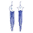 thumbnail image 1 of Uxcell 2 Pcs Atrapa Sueños de Estrella y Luna Hecho a Mano, Decoración para Habitaciones de Adolescentes para Mujeres, Abuelas, Amigos, Madres (Azul Profundo), 1 of 5