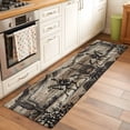 thumbnail image 3 of Brown Western Farmhouse Kitchen Runner Rug 2x6 Washable Runners for Hallway Non Slip Vintage Cowboys Cactus Large Area Rug Indoor Floor Carpet for Bathroom Laundry Entryway Bedroom Living Room, 3 of 8