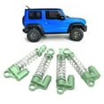 thumbnail image 4 of Front Rear Shock Absorbers, Wear Resistant Front Rear Shock Damper High Elasticity Spring Aluminum Alloy Good Durability  For 1/16 RC Car Green, 4 of 8