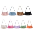 thumbnail image 4 of Bolsa Bolso de hombro plisado Mujer Sólido PU Elegante Bajo el brazo Nube (Verde) Ehuebsd Nuevos Originales, 4 of 9