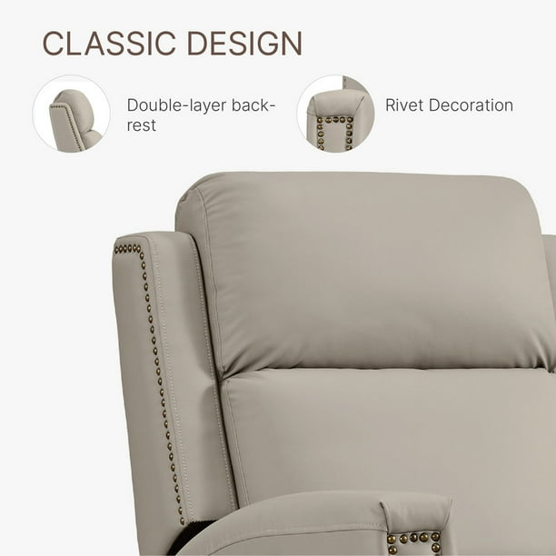 chiiページ CHITA Swivel Glider Recliner Nursery Chair Manual Push Back