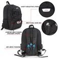 thumbnail image 3 of WOLT | Bolsa fútbol juvenil + Mochila baloncesto, voley y fútbol americano + compartimento zapatos y pelota (negro), 3 of 3