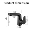 thumbnail image 5 of Bathroom Faucets with Pull Out Sprayer Single Hole Bathroom Pull Down RV Sink Faucets Water Tap Pull Down Bathroom Faucet -Modern  Design, 5 of 5