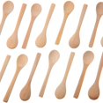 thumbnail image 4 of 60 piezas Mini cucharas de madera para condimentos Cucharadita de miel Color madera, 4 of 7