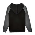 thumbnail image 4 of pstuiky Camisas suaves de manga larga para hombre, Sudadera con capucha y manga larga para hombre, estilo casual, holgada y deportiva, con bloques de color y empalme camisetas de hombre s, 4 of 7