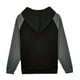 thumbnail image 4 of pstuiky camisas de manga larga para hombre, Sudadera con capucha y manga larga para hombre, estilo casual, holgada y deportiva, con bloques de color y empalme top de hombre xxl, 4 of 7