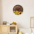 thumbnail image 6 of kjfeif Sunflower Kitchen Decor Round Wall Clock 14 Inch Silent Non Ticking Battery Operated Wood Clock for Women, Men, Boys & Girls Kids and Adults, Reusable, Party Supplies, 6 of 9
