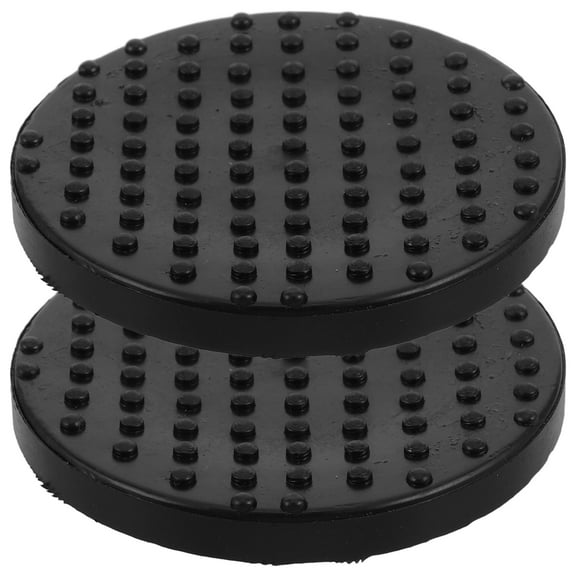 2pcs Universal Floor Jack Pad Car Lift Pads Black Rubber Isolator Pad with Pump System for Safe and