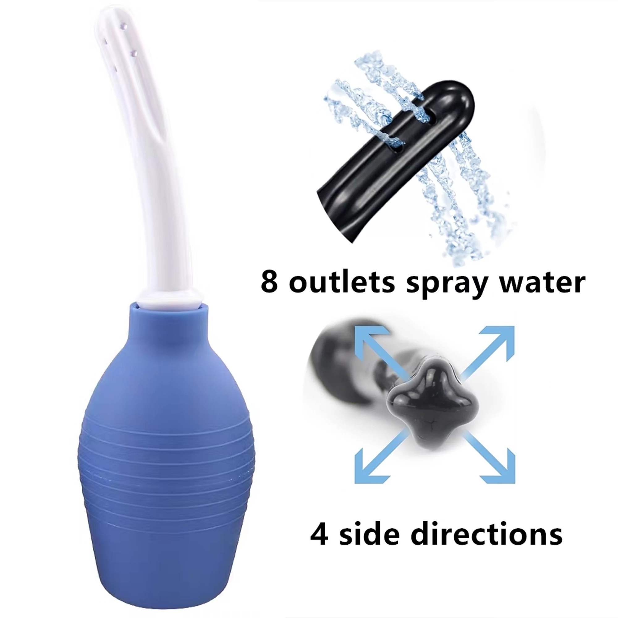 Jiarui 310ml Anal Silicone Vaginal Bulb Enema Douches Colonic