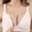 Pink, variant on LADIGASU Women's Solid Color Pregnant Women Breastfeeding Bra With Open Button Postpartum Breastfeeding Bra