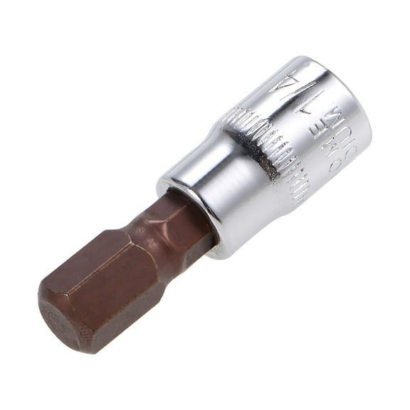 Uxcell 1/4" Drive x 8mm Standard Metric Hex Bit Socket, S2 & Cr-V Steel