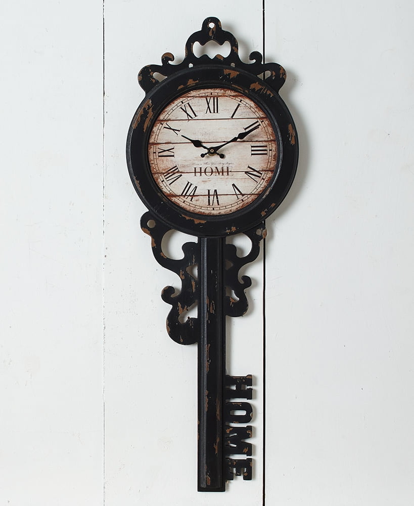 The Lakeside Collection VintageInspired Key Wall Clock Home