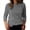 Gray, variant on Ziynglg Striped Tops for Women Long Sleeve Crew Neck Casual Blouses Basic Classic Tops Spring Pullover Tops