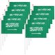 thumbnail image 1 of Bandera de Mano Arabia Saudita VentDepot 10Pzas 14x21cm Tela Poliéster Asta Plástico, 1 of 1