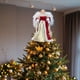 thumbnail image 1 of Muñeca con vestido de tela con alas rojas y doradas para adornar el árbol de Navidad | Adorno de ángel artesanal para decoración navideña | Estrella festiva de 30 x 18 x 15 cm, 1 of 5