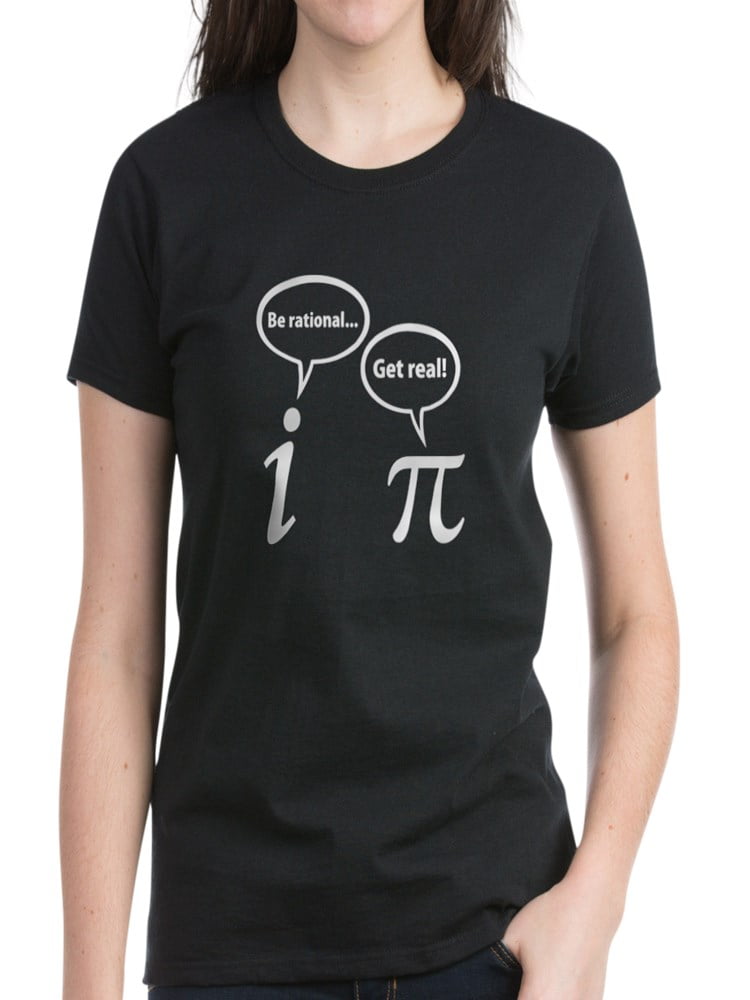 Girls T-Shirt Funny Maths Be Rational Get Real Pi Complex Numbers Kids Boys