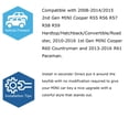 thumbnail image 3 of Silver Aluminum Smart Key Fob Surrounding Ring Decoration For 2008-2014/2015 Gen2 Mini Cooper R55 R56 R57 R58 R59 & Gen1 R60 R61, 3 of 8