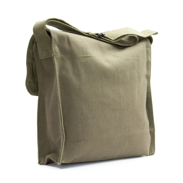 LOTR Not All Those Who Wander Are Lost Canvas Medic Shoulder Bag, Olive &  Black