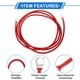 thumbnail image 4 of Unique Bargains 1 Pc Cable Inversor de Batería 10 AWG 6FT 3/8" Lug 5/16" Lug Cable de Batería Universal para Automóvil Vehículo Barco RV Solar Cobre Estañado Rojo, 4 of 7