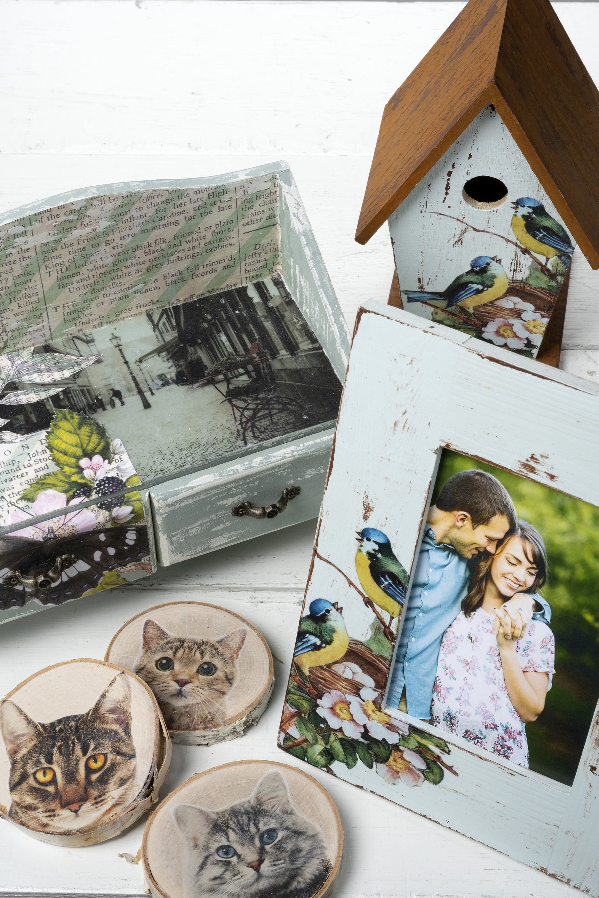 Mod Podge 5 Pc Photo Transfer Kit with Brushes, Brayer, Squeegee and 8 fl oz Photo Transfer Medium