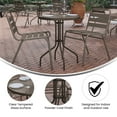 thumbnail image 6 of Flash Furniture Bellamy 23.75'' Bronze Round Tempered Glass Metal Table, 6 of 11