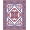 Red, Pattern 2, variant on ODIKA 4'x6' Machine Washable Non-Slip Area Rug, Celtic Knot with Interlaced Heritage Symbolism High Traffic Rug, Red, 546777