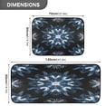 thumbnail image 3 of 2-Piece Kitchen Rugs Set Non-Slip Mats Carpet Floor for Kitchen, Bathroom (19.7"x27.6" & 19.7"x47.2") Explosion Of Blue Ink, 3 of 7