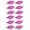 Neon Pink, variant on Hair Pin Accessory Bohemian Hair Pin - 12 Pack - White
