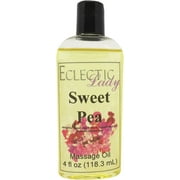 Sweet Pea Massage Oil by Eclectic Lady, 4 oz, Sweet Almond Oil and Jojoba Oil