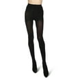 thumbnail image 3 of MeMoi Floral Shine Glam Opaque Tights - Womens - Female, Medium/Large, Black, 3 of 6