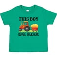 thumbnail image 3 of Inktastic Farming Cute Boy Loves Tractors Boys Baby T-Shirt, 3 of 5