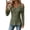 Army Green, variant on Women Blouse Cold Shoulder Long Sleeve Pockets Casual Loose Fit Solid Top Streetwear Fall Winter Outerwear