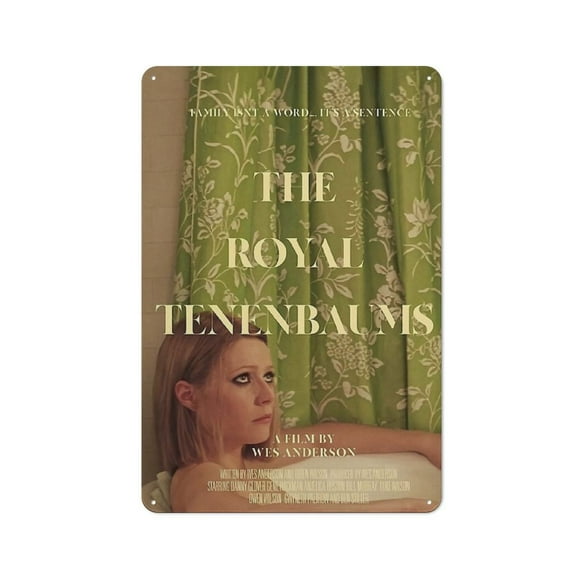 The Royal Tenenbaums Hanging Picture Tin Hanging Picture Wall Poster Metal Painting Creativity Poster Home Decor Painting Anime Goods Gift 30x20cm