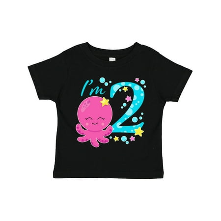 

Inktastic I m Two- Cute Octopus Birthday Gift Toddler Boy or Toddler Girl T-Shirt