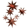 thumbnail image 1 of Matsuzay 1 Juego de decoraciones colgantes de estrellas, colgante de estrellas simples, suministros para fiestas, adornos navideños, accesorios Kits de decoración para fiestas Oro rosa, 1 of 6