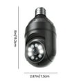 thumbnail image 3 of Security Camera Outdoor,2MP WiFi Light Bulb Camera,1080P Pan Tilt Wireless 2.4Ghz E27 Panoramic IP Camera, Security Cameras With Vision Human Motion Detection And Alarm, 3 of 9