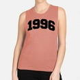 thumbnail image 2 of 1996 College Style Women's Muscle Tank X-Small Desert Pink, 2 of 5