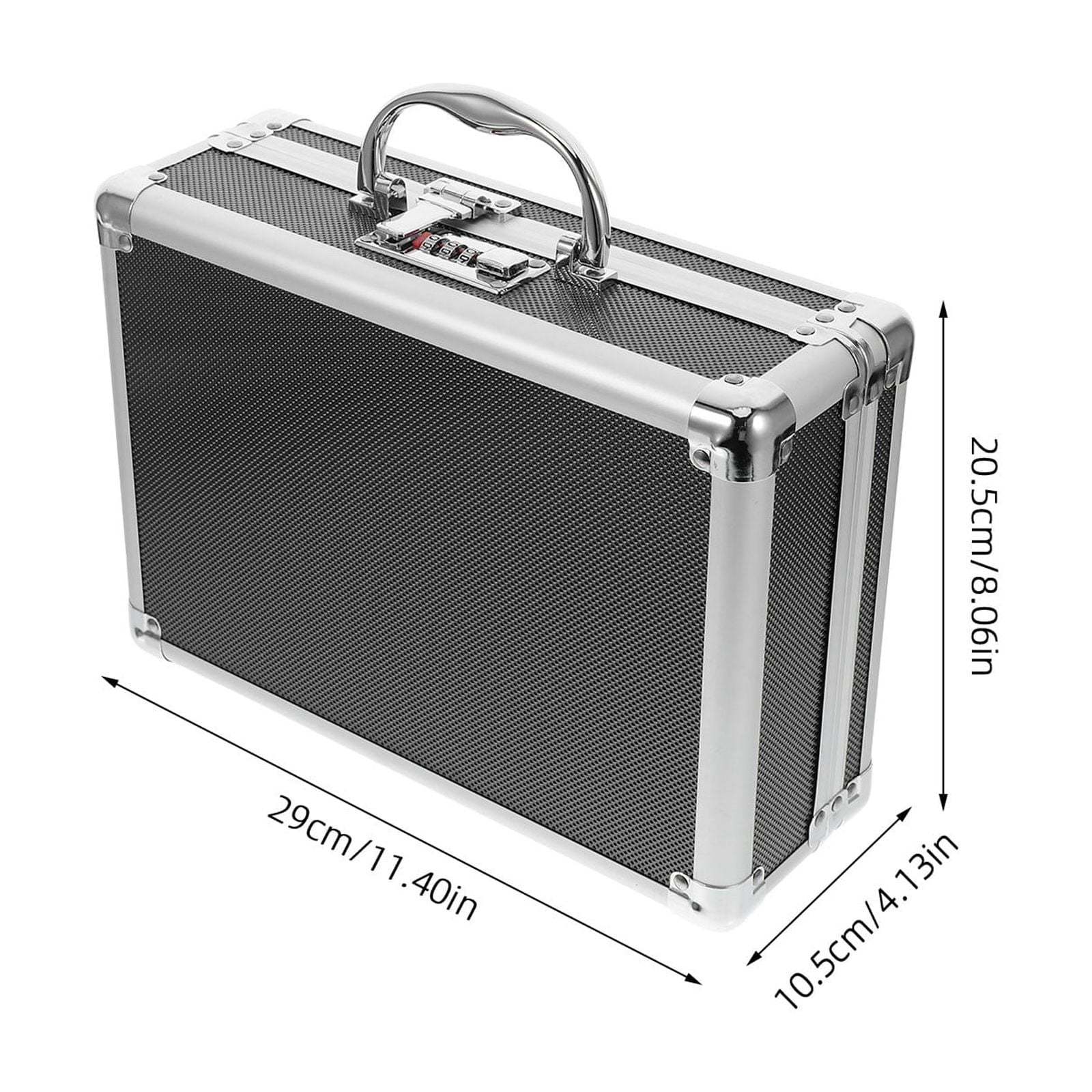 LEORX 1Pack Versatile Use Hard Briefcases for Men with Wear-Resistant Buffer Feet 11.4x8.06x4.13in