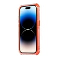 thumbnail image 2 of Compatible With iPhone 14 Pro Phone Case Thickened Edges Protection Shock-absorbent Anti-Scratch Solid Color Lightweight Plain Semi Transparent Phone Cover for iPhone 14 Pro,Orange, 2 of 6